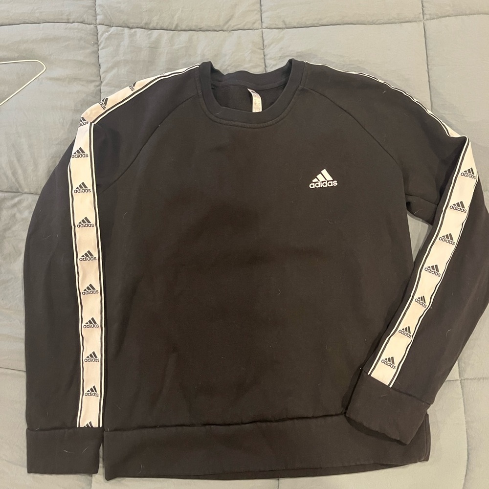 Adidas Black Pull Over Sweatshirt